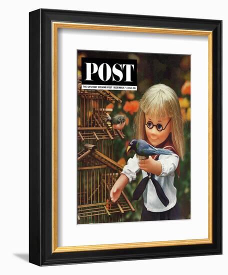 "New Toys 1963," Saturday Evening Post Cover, December 7, 1963-Allan Grant-Framed Giclee Print