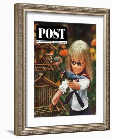 "New Toys 1963," Saturday Evening Post Cover, December 7, 1963-Allan Grant-Framed Giclee Print