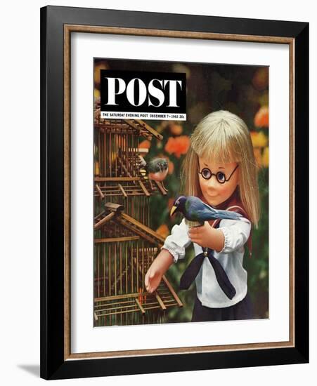 "New Toys 1963," Saturday Evening Post Cover, December 7, 1963-Allan Grant-Framed Giclee Print