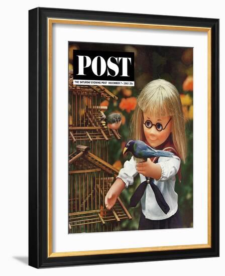 "New Toys 1963," Saturday Evening Post Cover, December 7, 1963-Allan Grant-Framed Giclee Print