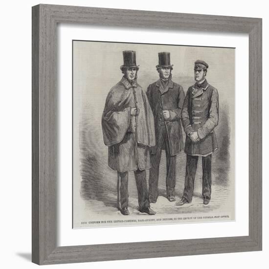 New Uniform for the Letter-Carriers-null-Framed Giclee Print