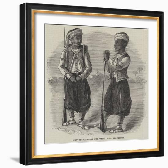 New Uniforms of Our West India Regiments-null-Framed Giclee Print