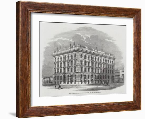 New Warehouses Erected for Messers Brown, Son, and Company, Manchester-null-Framed Giclee Print