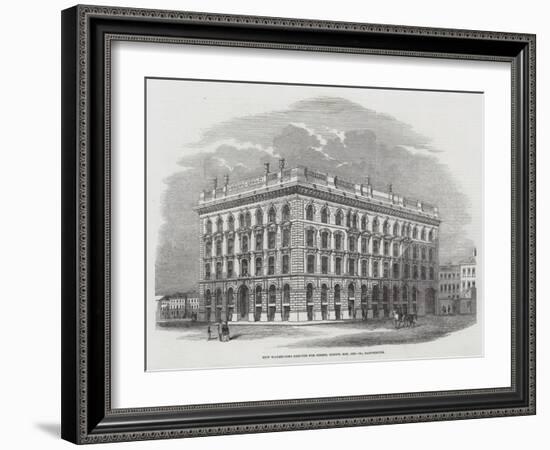 New Warehouses Erected for Messers Brown, Son, and Company, Manchester-null-Framed Giclee Print