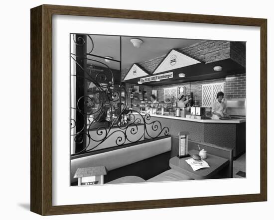 New Wimpy Bar, Barnsley, South Yorkshire, 1960-Michael Walters-Framed Photographic Print