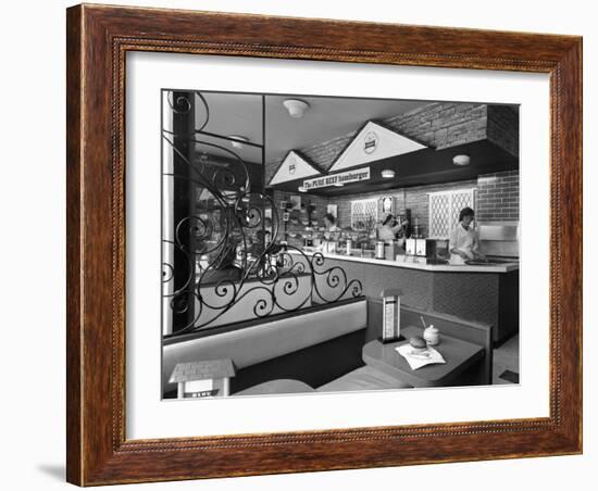 New Wimpy Bar, Barnsley, South Yorkshire, 1960-Michael Walters-Framed Photographic Print