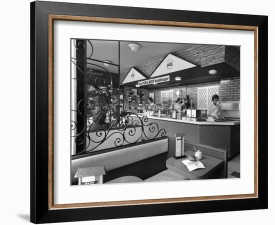 New Wimpy Bar, Barnsley, South Yorkshire, 1960-Michael Walters-Framed Photographic Print