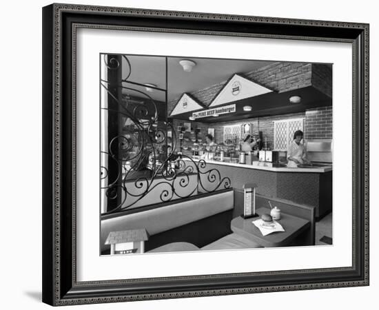 New Wimpy Bar, Barnsley, South Yorkshire, 1960-Michael Walters-Framed Photographic Print