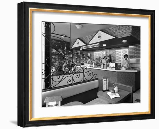 New Wimpy Bar, Barnsley, South Yorkshire, 1960-Michael Walters-Framed Photographic Print