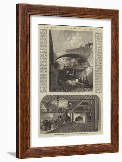 New Works on the Metropolitan Railway-null-Framed Giclee Print