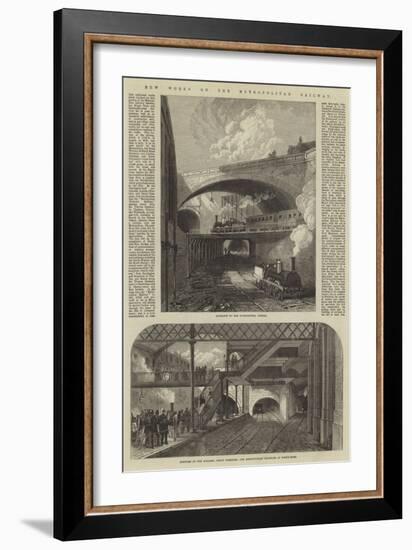 New Works on the Metropolitan Railway-null-Framed Giclee Print