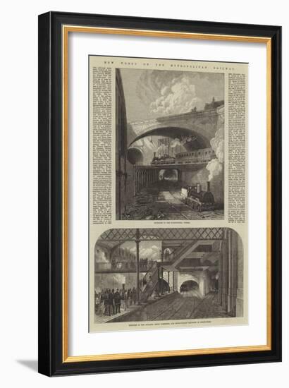 New Works on the Metropolitan Railway-null-Framed Giclee Print