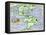 New World Geography According to a Mapmaker of 1540-null-Framed Premier Image Canvas