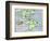 New World Geography According to a Mapmaker of 1540-null-Framed Giclee Print