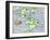 New World Geography According to a Mapmaker of 1540-null-Framed Giclee Print