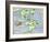 New World Geography According to a Mapmaker of 1540-null-Framed Giclee Print