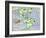 New World Geography According to a Mapmaker of 1540-null-Framed Giclee Print