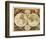 New World Map, 17th Century-Nicholas Visscher-Framed Giclee Print