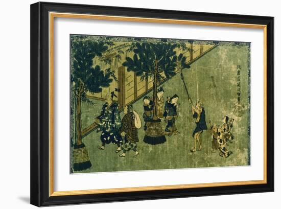 New Year, Colored Print-Itcho Hanabusa-Framed Giclee Print