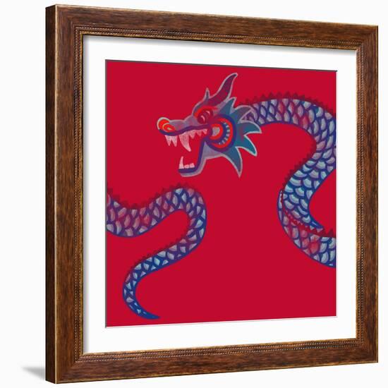 New Year Dragon-null-Framed Giclee Print