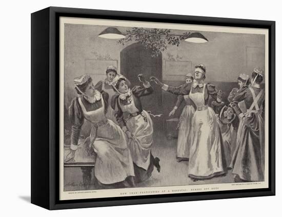 New Year Festivities at a Hospital, Nurses Off Duty-Arthur Hopkins-Framed Premier Image Canvas