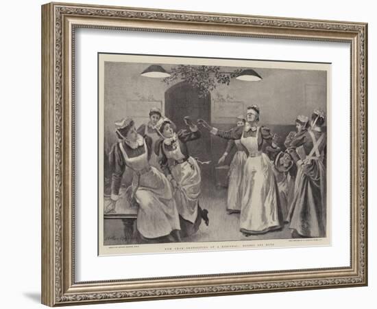 New Year Festivities at a Hospital, Nurses Off Duty-Arthur Hopkins-Framed Giclee Print