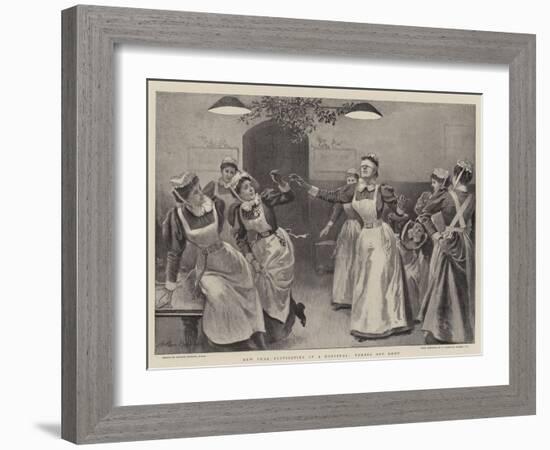 New Year Festivities at a Hospital, Nurses Off Duty-Arthur Hopkins-Framed Giclee Print