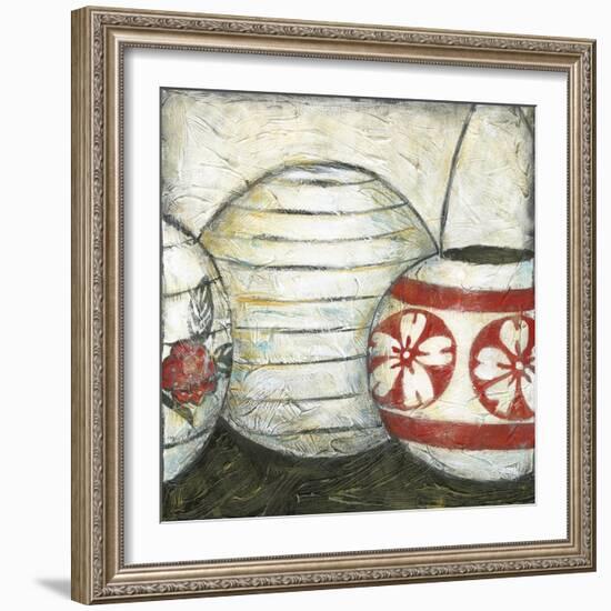 New Year Lanterns II-Chariklia Zarris-Framed Art Print