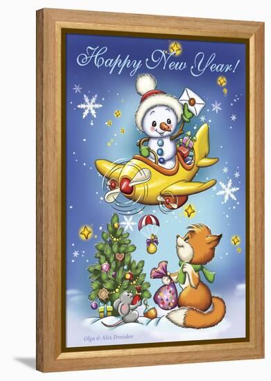 New Year’s Air Mail-Olga And Alexey Drozdov-Framed Premier Image Canvas