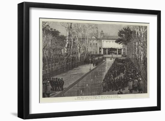 New Year's Ceremonies before the Shah of Persia at Teheran-null-Framed Giclee Print