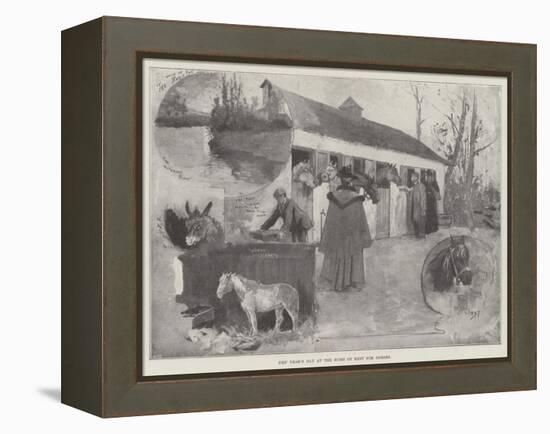 New Year's Day at the Home of Rest for Horses-Henry Charles Seppings Wright-Framed Premier Image Canvas