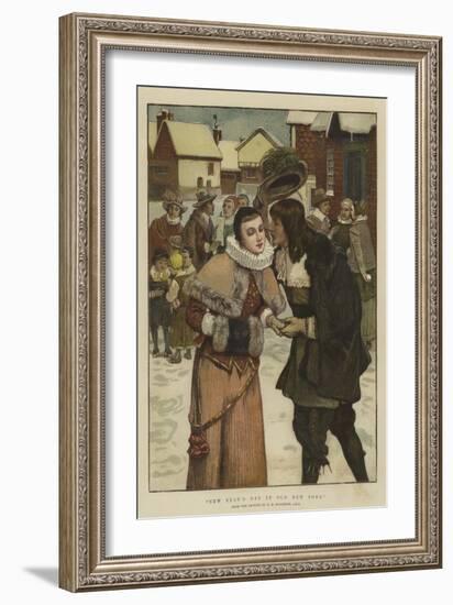 New Year's Day in Old New York-George Henry Boughton-Framed Giclee Print