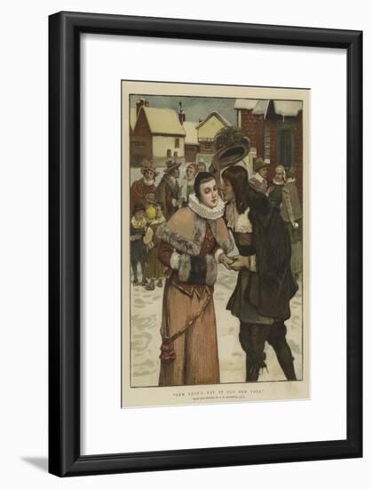 New Year's Day in Old New York-George Henry Boughton-Framed Giclee Print