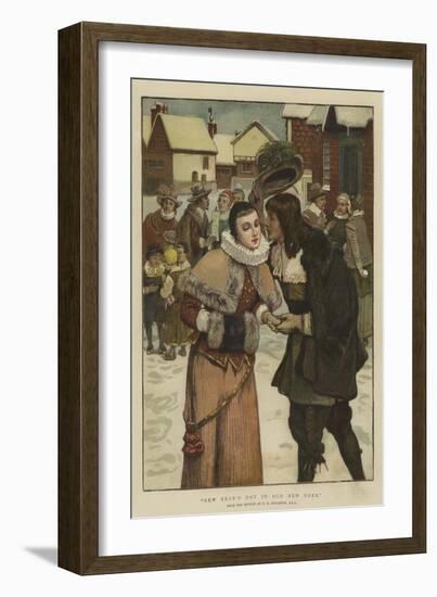 New Year's Day in Old New York-George Henry Boughton-Framed Giclee Print