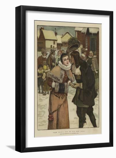 New Year's Day in Old New York-George Henry Boughton-Framed Giclee Print