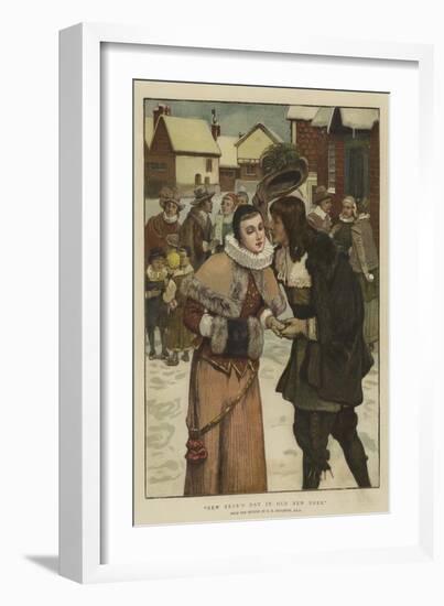 New Year's Day in Old New York-George Henry Boughton-Framed Giclee Print
