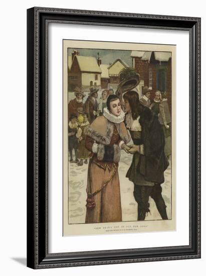 New Year's Day in Old New York-George Henry Boughton-Framed Giclee Print