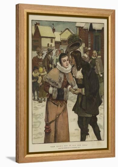 New Year's Day in Old New York-George Henry Boughton-Framed Premier Image Canvas