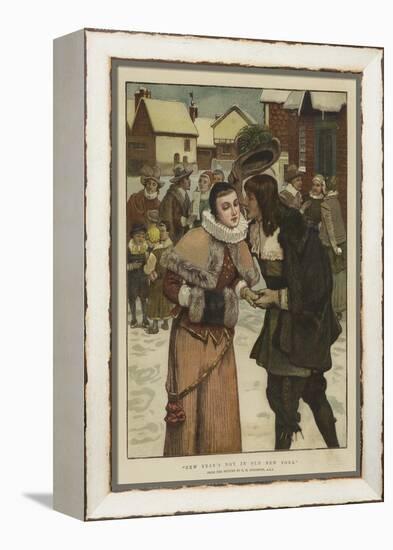 New Year's Day in Old New York-George Henry Boughton-Framed Premier Image Canvas