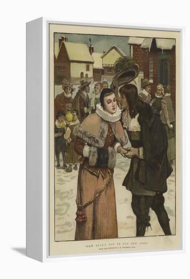 New Year's Day in Old New York-George Henry Boughton-Framed Premier Image Canvas