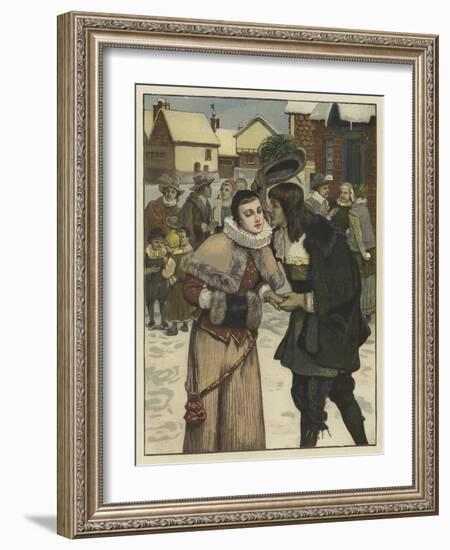 New Year's Day in Old New York-George Henry Boughton-Framed Premium Giclee Print