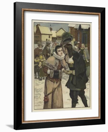 New Year's Day in Old New York-George Henry Boughton-Framed Giclee Print