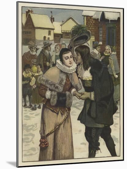 New Year's Day in Old New York-George Henry Boughton-Mounted Giclee Print