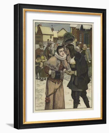 New Year's Day in Old New York-George Henry Boughton-Framed Giclee Print