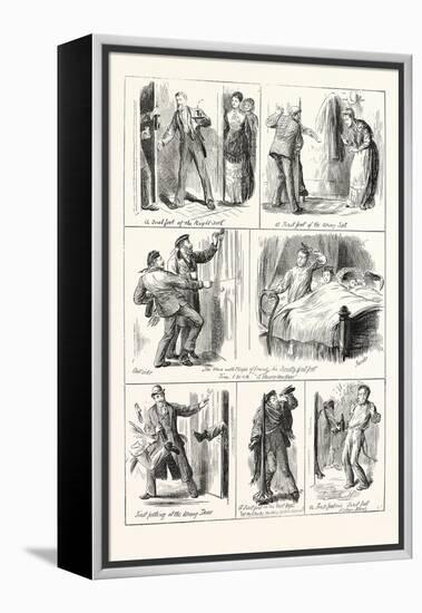 New Year's Day in Scotland, First Footing, 1876, UK-null-Framed Premier Image Canvas