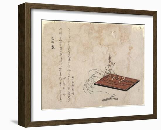 New Year's Day of the Year of Snake-Katsushika Hokusai-Framed Giclee Print