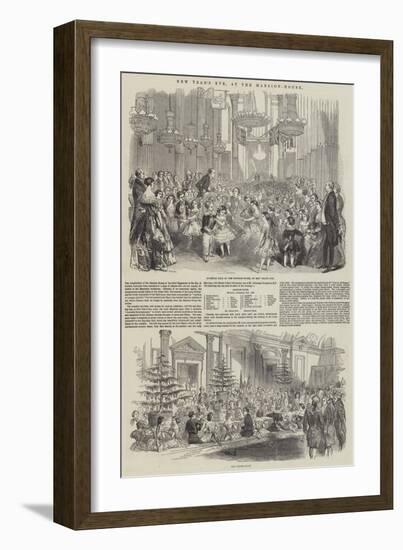 New Year's Eve, at the Mansion-House-null-Framed Giclee Print