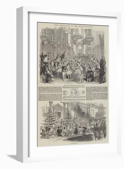 New Year's Eve, at the Mansion-House-null-Framed Giclee Print