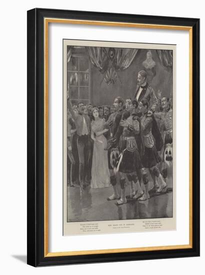 New Year's Eve in Barracks-Richard Caton Woodville II-Framed Giclee Print