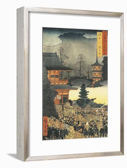 New Year's Eve Party in Asakusa, in the City of Edo, by Ando Hiroshige-Ando Hiroshige-Framed Giclee Print